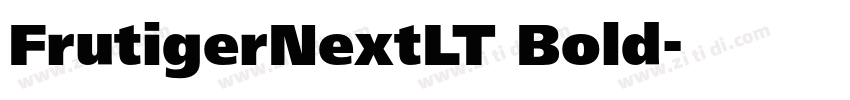 FrutigerNextLT Bold字体转换